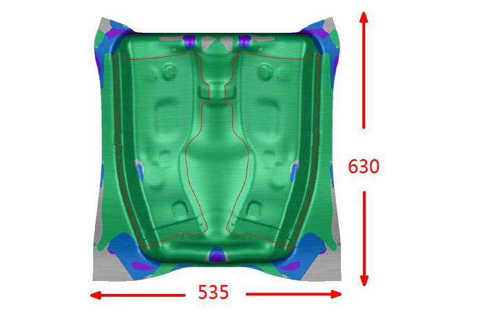 鈴木汽車車身軟模件成型CAE分析
